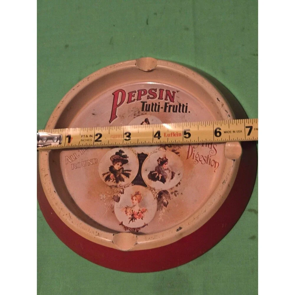 Vintage Pepsin Tin Ashtray England (LG-4)